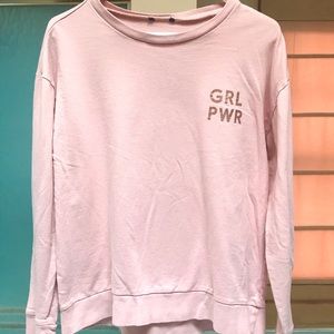 GRL PWR Light Pink Sweatshirt